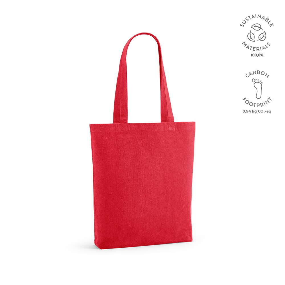 Logan boodschappentas gerecycled katoen 280 gsm - voor bedrijven en relatiegeschenken - rood