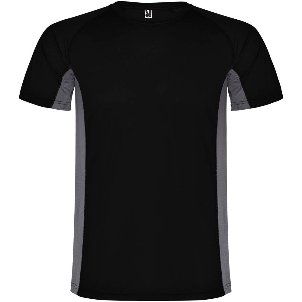 Shanghai sportshirt met korte mouwen voor heren - bedrukt of onbedrukt verkrijgbaar - Zwart, Donkerlood