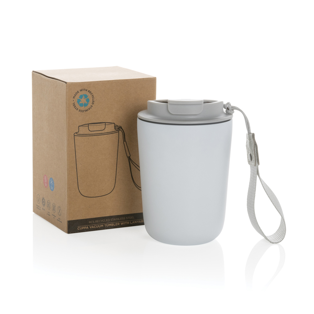 Cuppa RCS gerecycled rvs vacuümbeker met koord