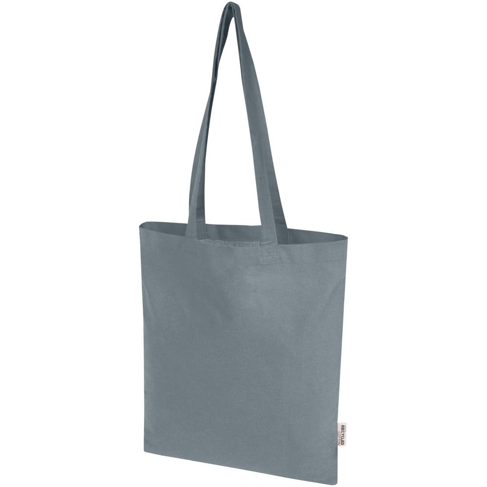 Madras Blend draagtas van 140 g/m² GRS gerecycled katoen 7 l - kopen of bedrukken - Grijs
