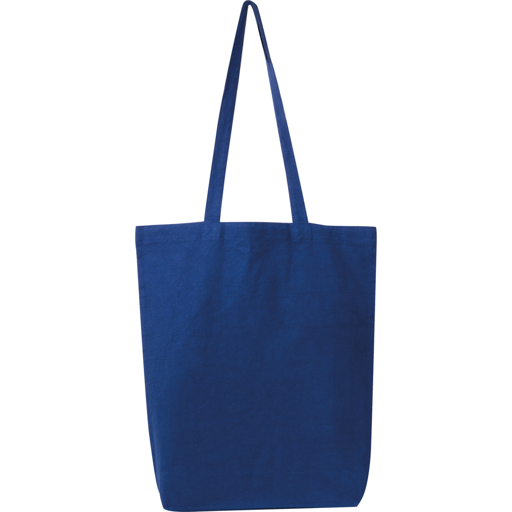 Fairtrade katoenen tas met bodemvouw