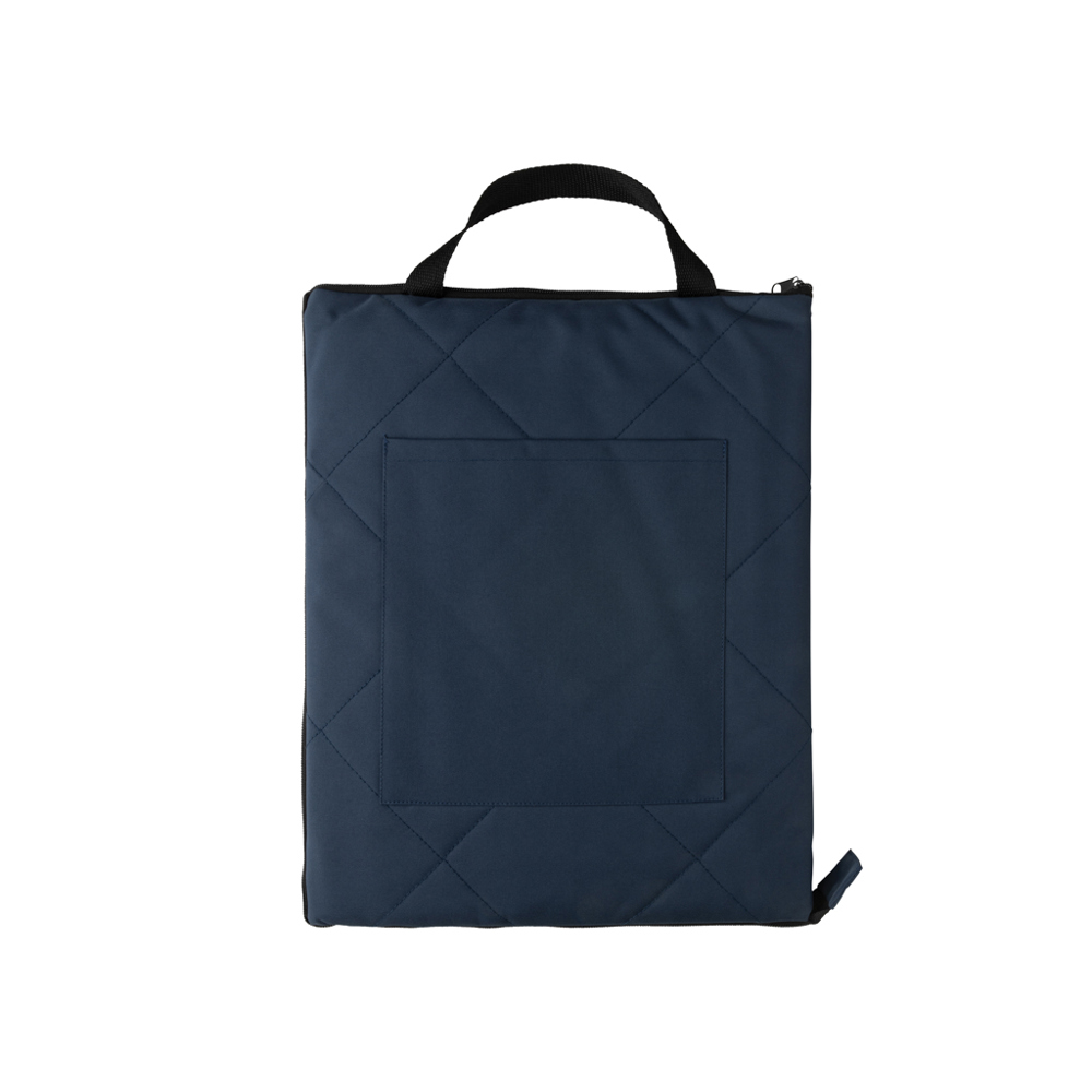 Impact Aware™ RPET opvouwbare gewatteerd picknickkleed - voor bedrijven en relatiegeschenken - donkerblauw (± PMS 539)