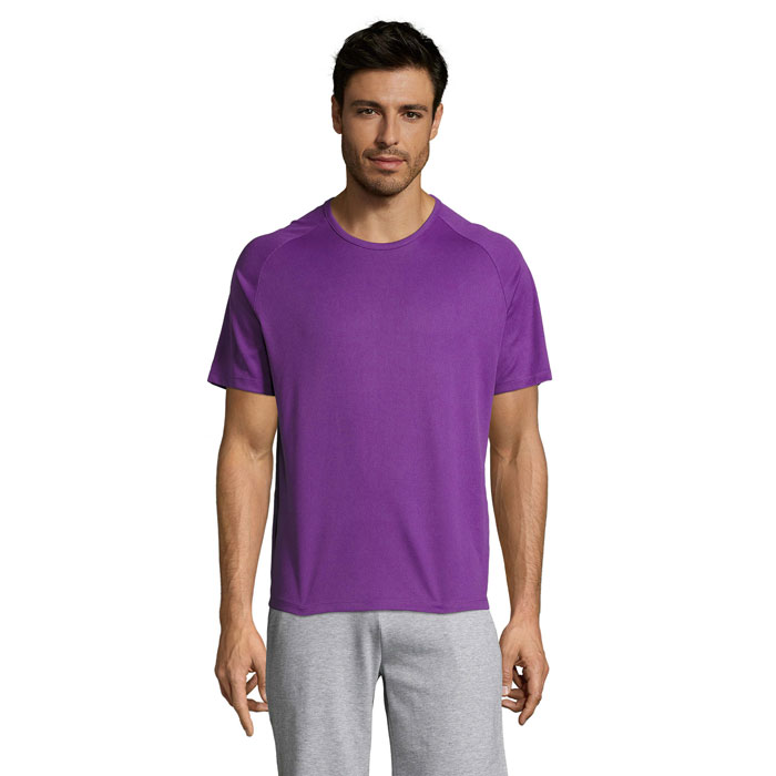 SPORTY - SPORTY HEREN T-Shirt - kopen of bedrukken - Donker Paars