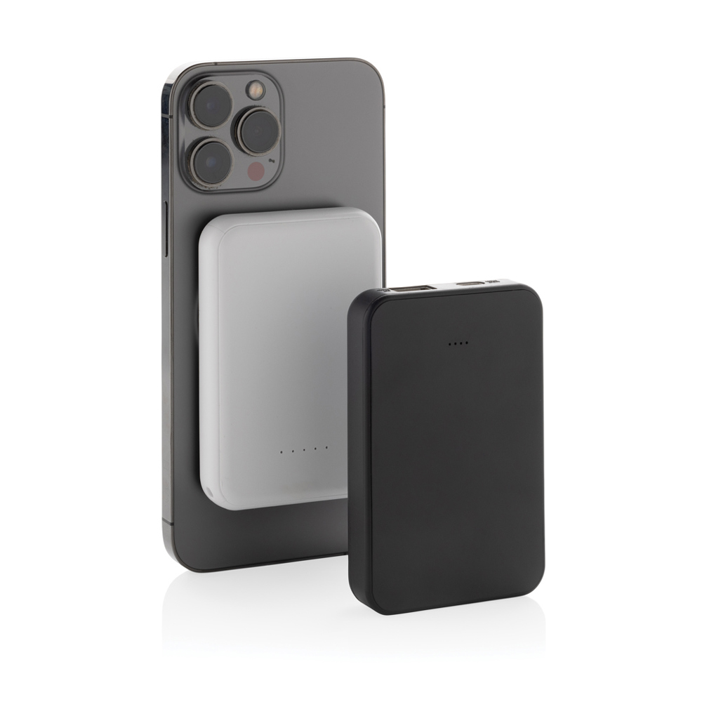 Stellar RCS rplastic 5000 mah 5W magnetische powerbank - voor bedrijven en relatiegeschenken