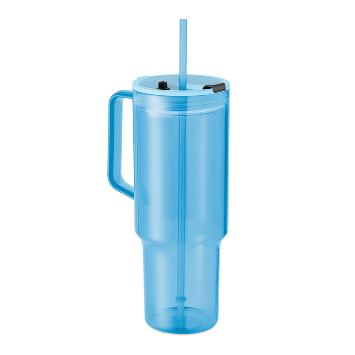 MUGORA - RPET beker 1200ml - bedrukt of onbedrukt verkrijgbaar - Transparant Licht Blauw