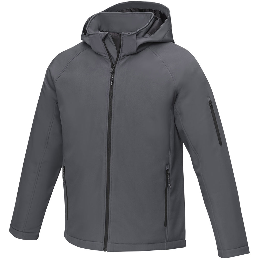 Notus gewatteerd softshell herenjas - bedrukt of onbedrukt verkrijgbaar - Stormgrijs