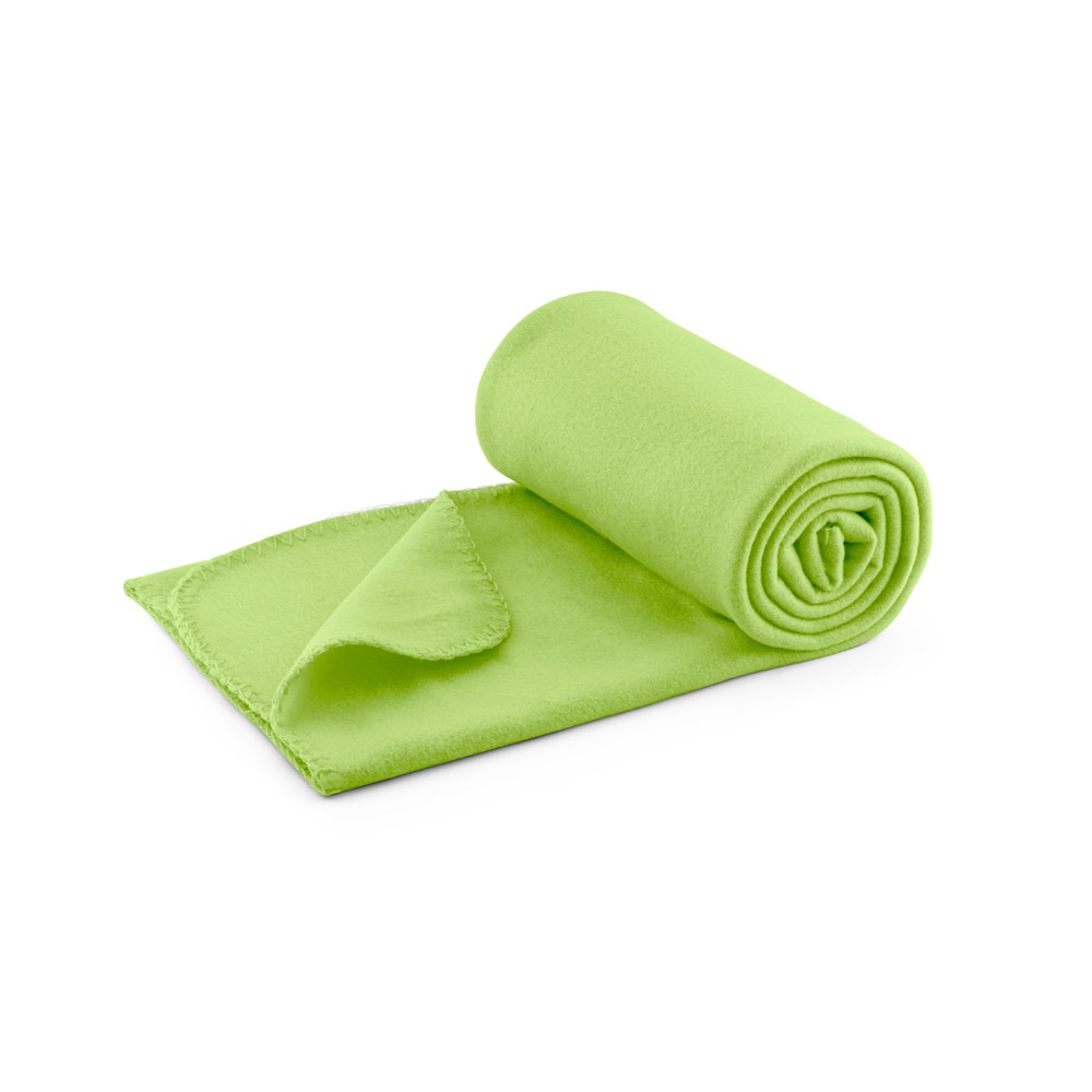SULENA. Fleece deken (180 g/m²) - met logo of onbedrukt bestellen - Licht groen