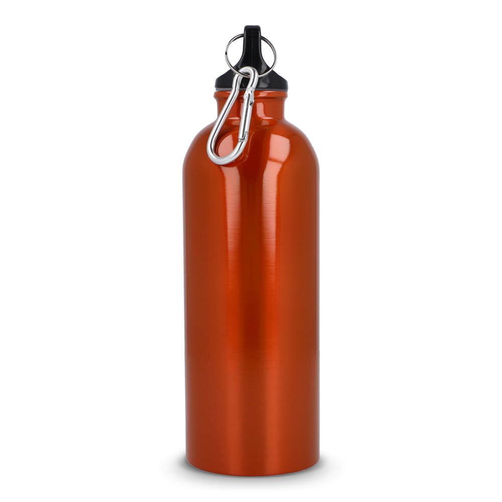 Gerecycled RVS Enkelwandige fles met Karabijnhaak 500ml