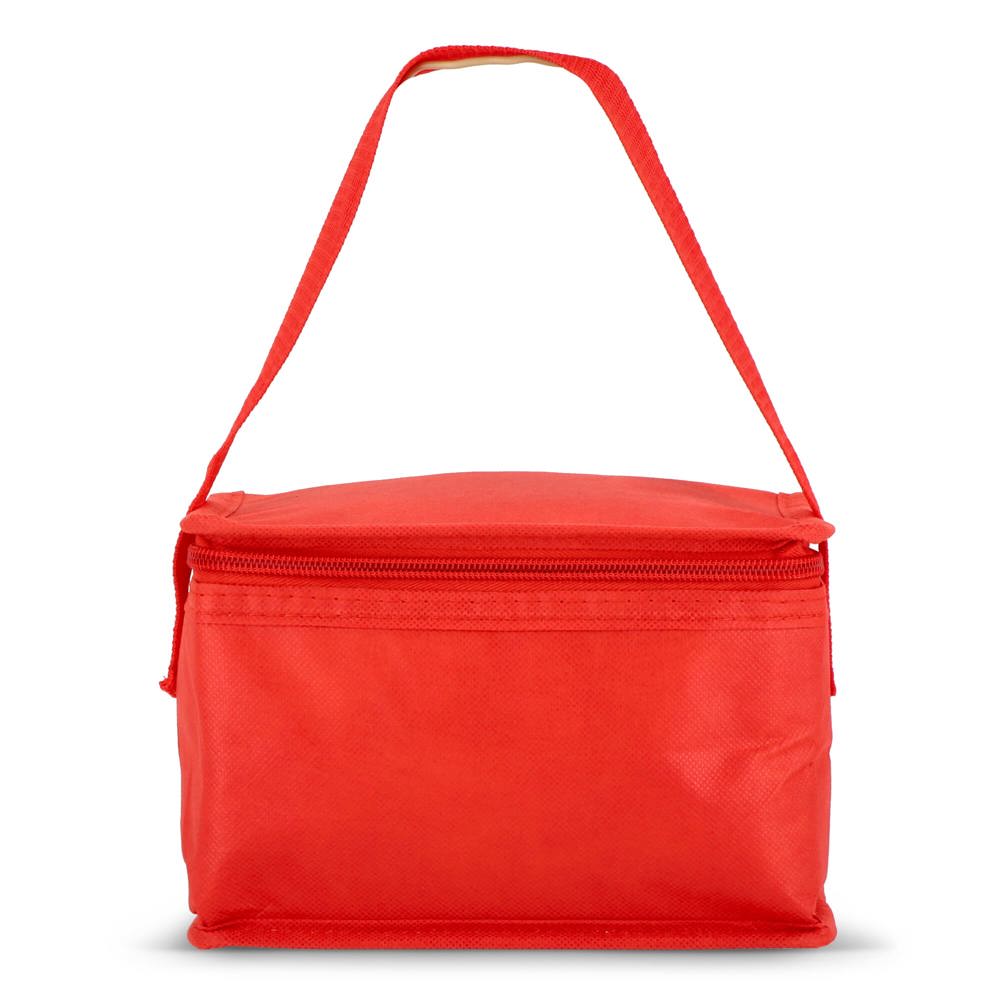 R-PET koeltas voor 6 blikjes, non-woven, 20 x 13 x 12,5 cm, 75 g/m²
