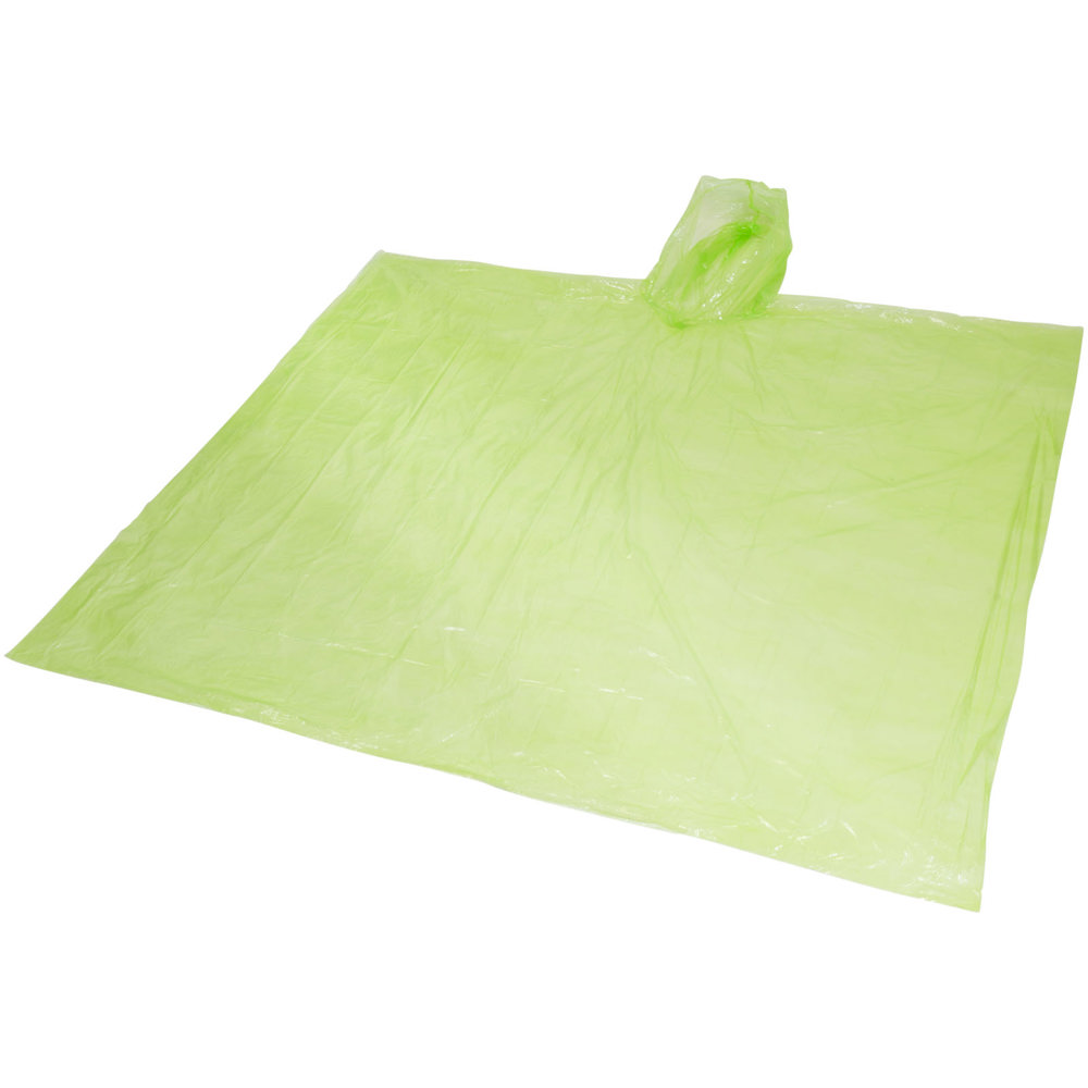 Ziva wegwerp regenponcho met opbergtasje - voor bedrijven en relatiegeschenken - lime