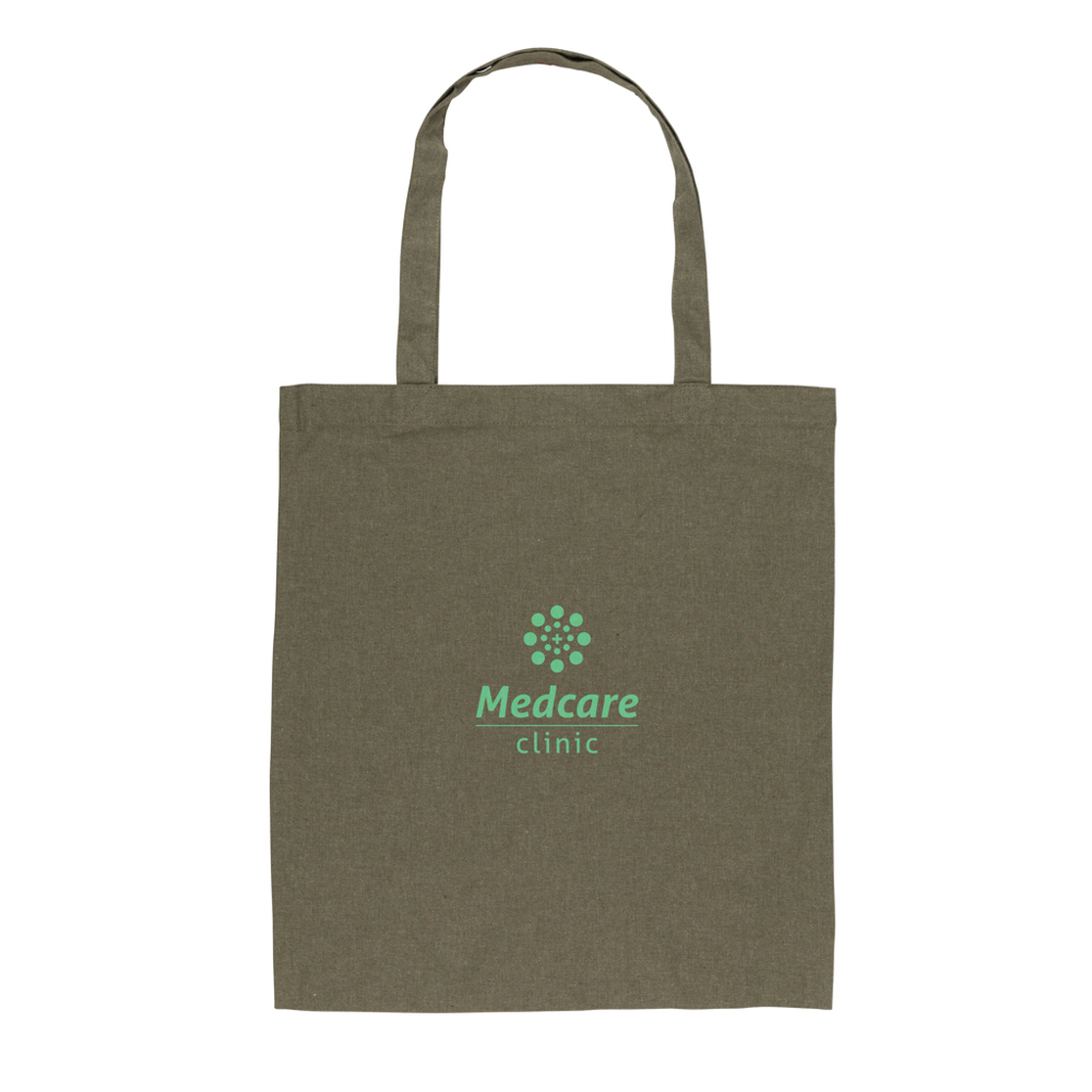 Impact AWARE™ gerecycled katoenen draagtas 145gsm