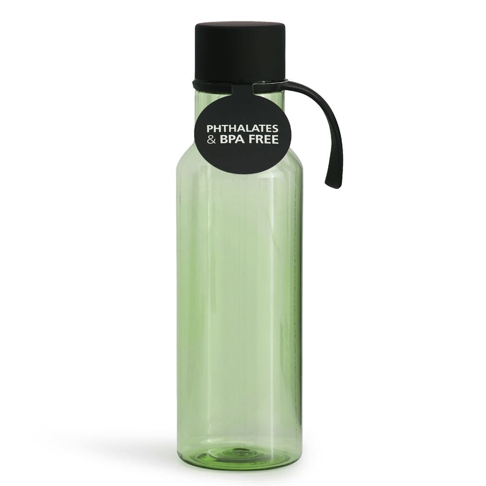 Sagaform waterfles 600ml - kopen of bedrukken - Transparant groen / transpar.