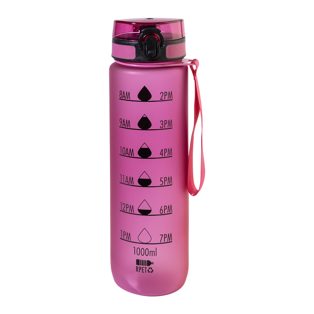 Sipcount - RPET motivatie fles - met logo of onbedrukt bestellen - fuchsia