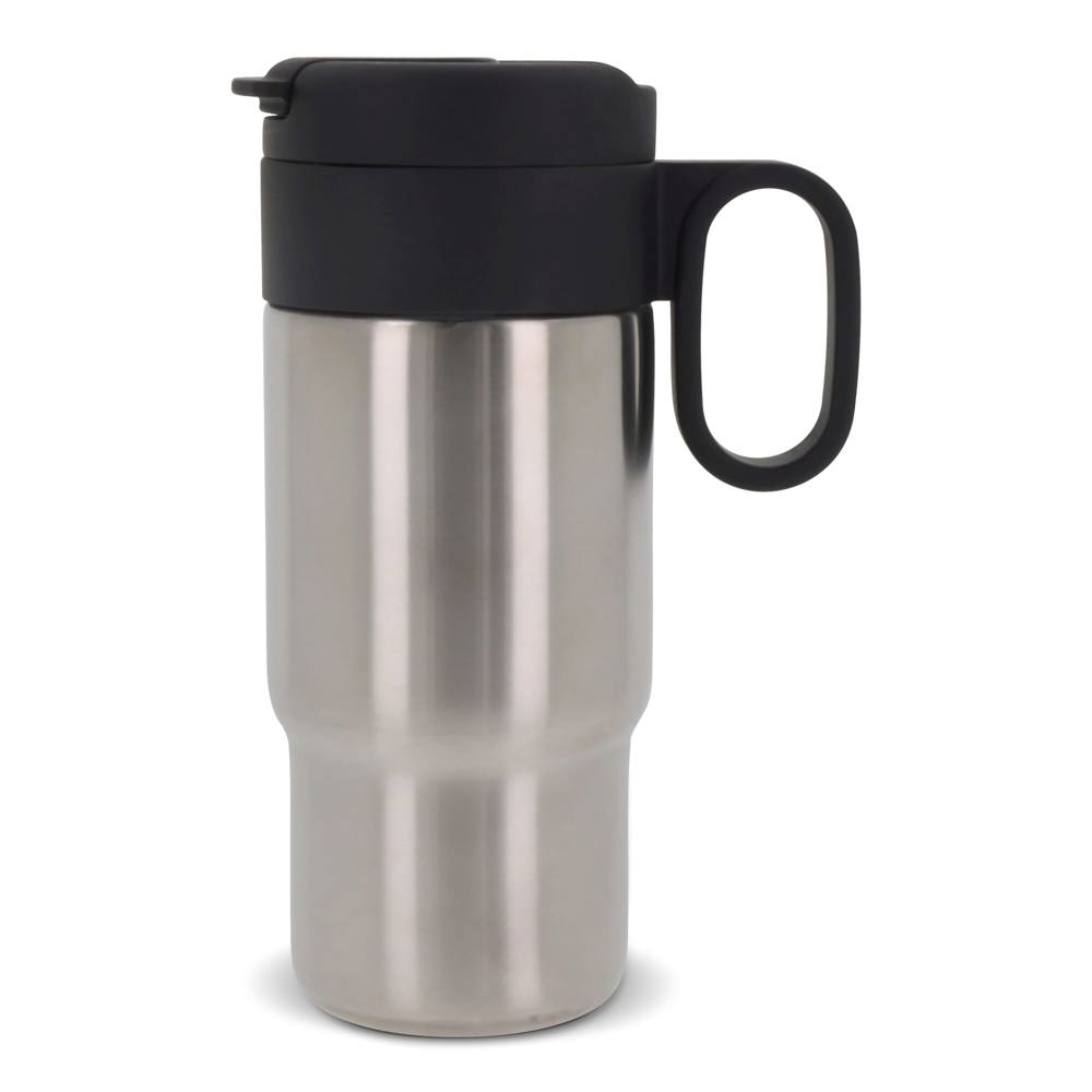 Thermofles Flow auto 300ml - bedrukt of onbedrukt verkrijgbaar - Zilver