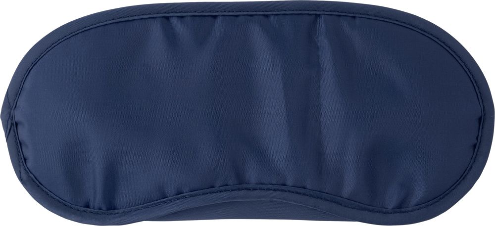 Nylon (190T) slaapmasker Clarke - met logo of onbedrukt bestellen - Blauw