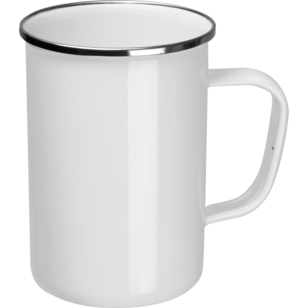 Emaille beker - voor bedrijven en relatiegeschenken - Wit
