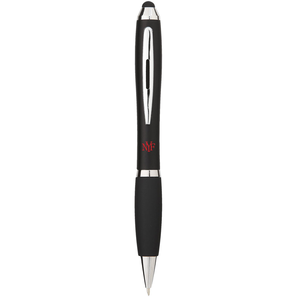 Nash stylus balpen met gekleurde houder en zwarte grip (zwarte inkt)