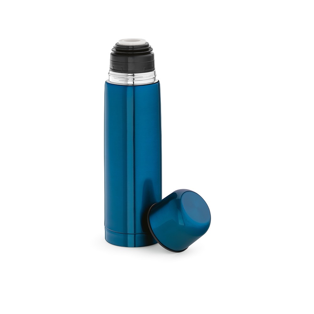 Donau thermos gerecycled roestvrij staal 500 ml - Blauw