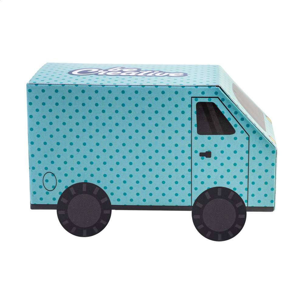 CreaCandy Truck - custon made snoep dispenser - met logo of onbedrukt bestellen