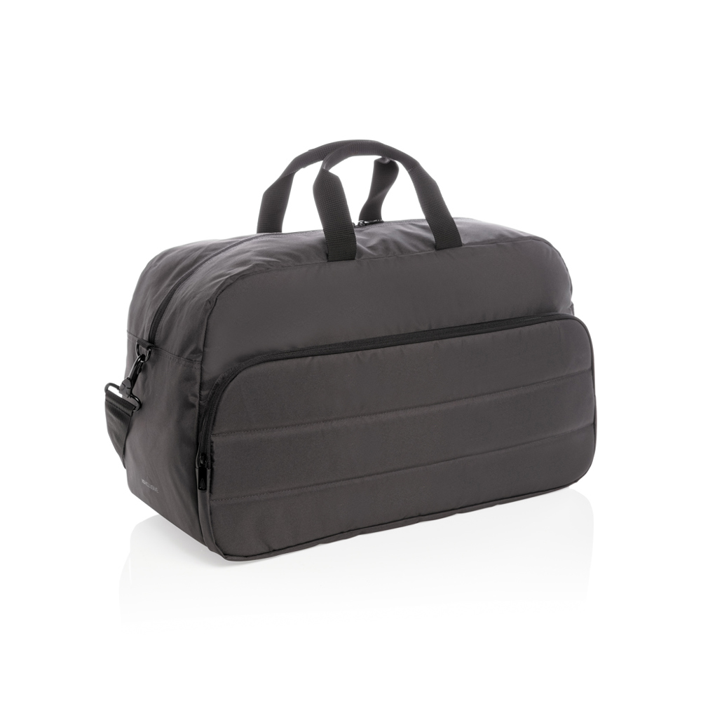 Impact AWARE™ RPET weekendtas - bedrukt of onbedrukt verkrijgbaar - zwart (± PMS Black)
