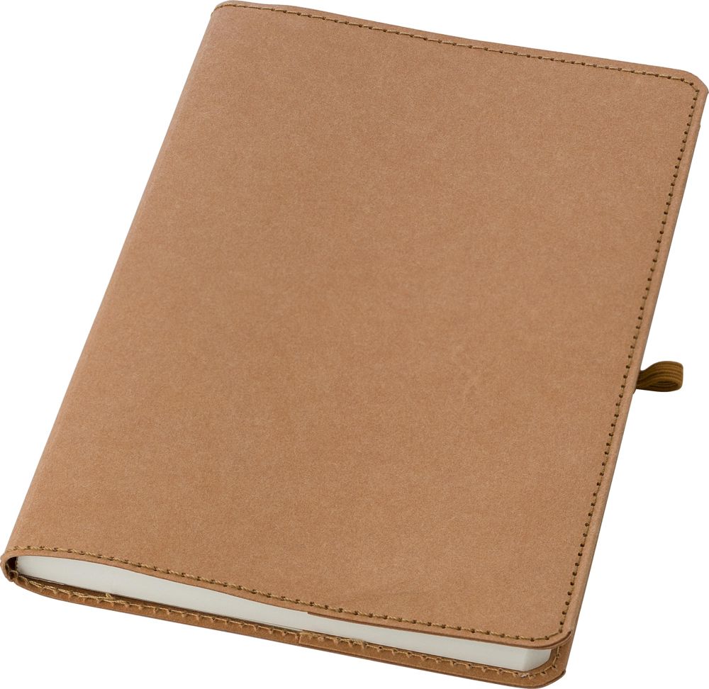 Notitieboek gewassen kraftpapier Johanna - voor bedrijven en relatiegeschenken