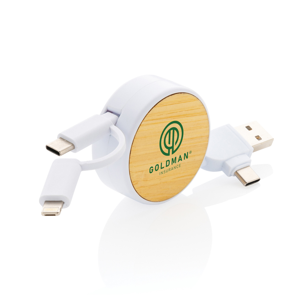 RCS gerecycled plastic Ontario 6-in-1 oprolbare kabel