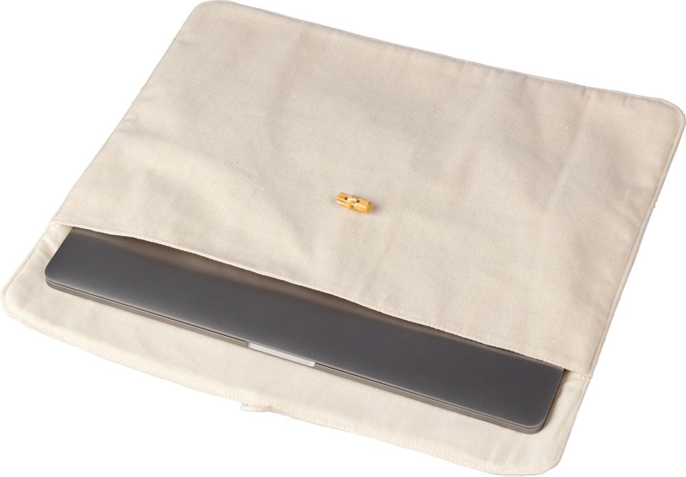Katoenen (220 gr/m²) laptophoes Dirk