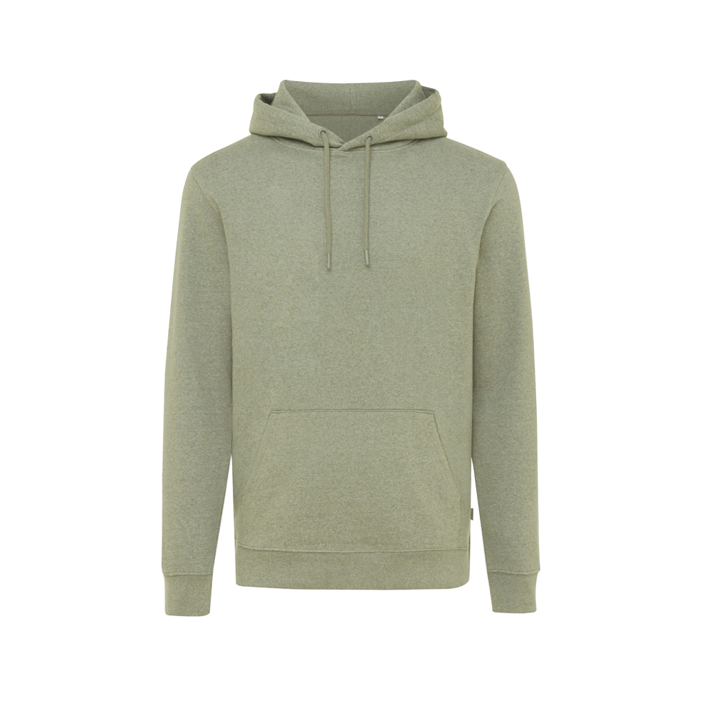 IQONIQ Torres gerecycled katoen hoodie ongeverfd - kopen of bedrukken - heather green (± PMS heather green)