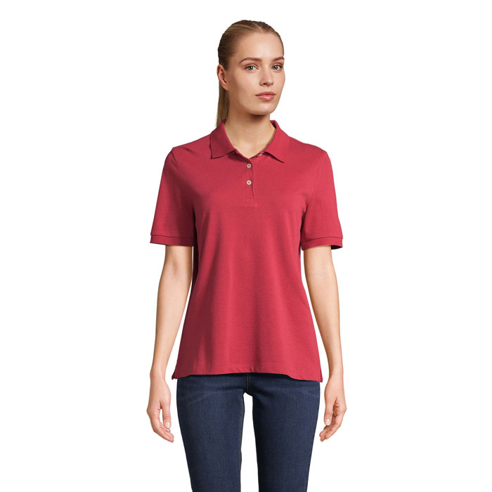 PACIFIC WOMEN - PACIFIC DAMES POLO - kopen of bedrukken - Folk Red Twin