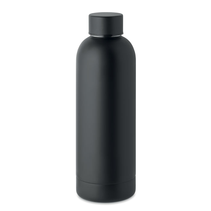 ATHENA - Gerecyclede RVS fles - met logo of onbedrukt bestellen - Zwart