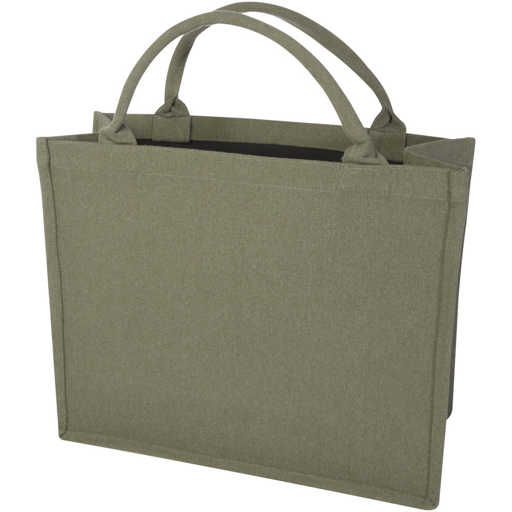 Page 500 g/m² Aware™ gerecyclede draagtas - met logo of onbedrukt bestellen - Groen