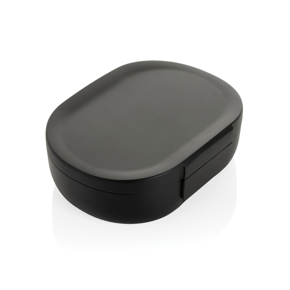 Avira Atlas RCS gerecyceld plastic 700ML lunchbox - bedrukt of onbedrukt verkrijgbaar - zwart (± PMS Black)
