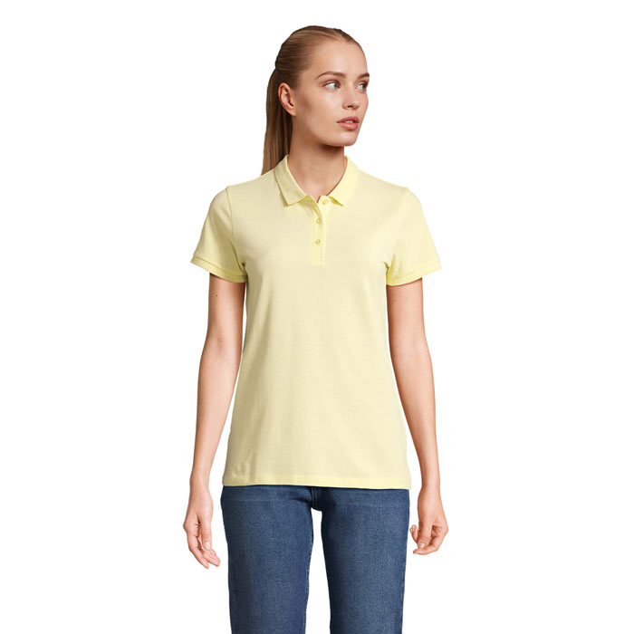 PLANET WOMEN - PLANET DAMES Polo 170g - met logo of onbedrukt bestellen - licht geel