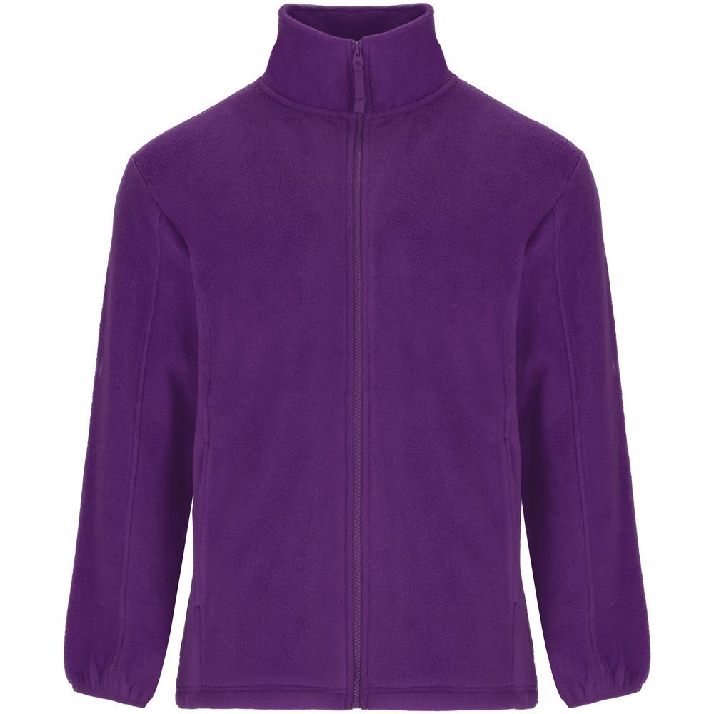 Artic fleece kinderjack met volledige rits - met logo of onbedrukt bestellen - paars