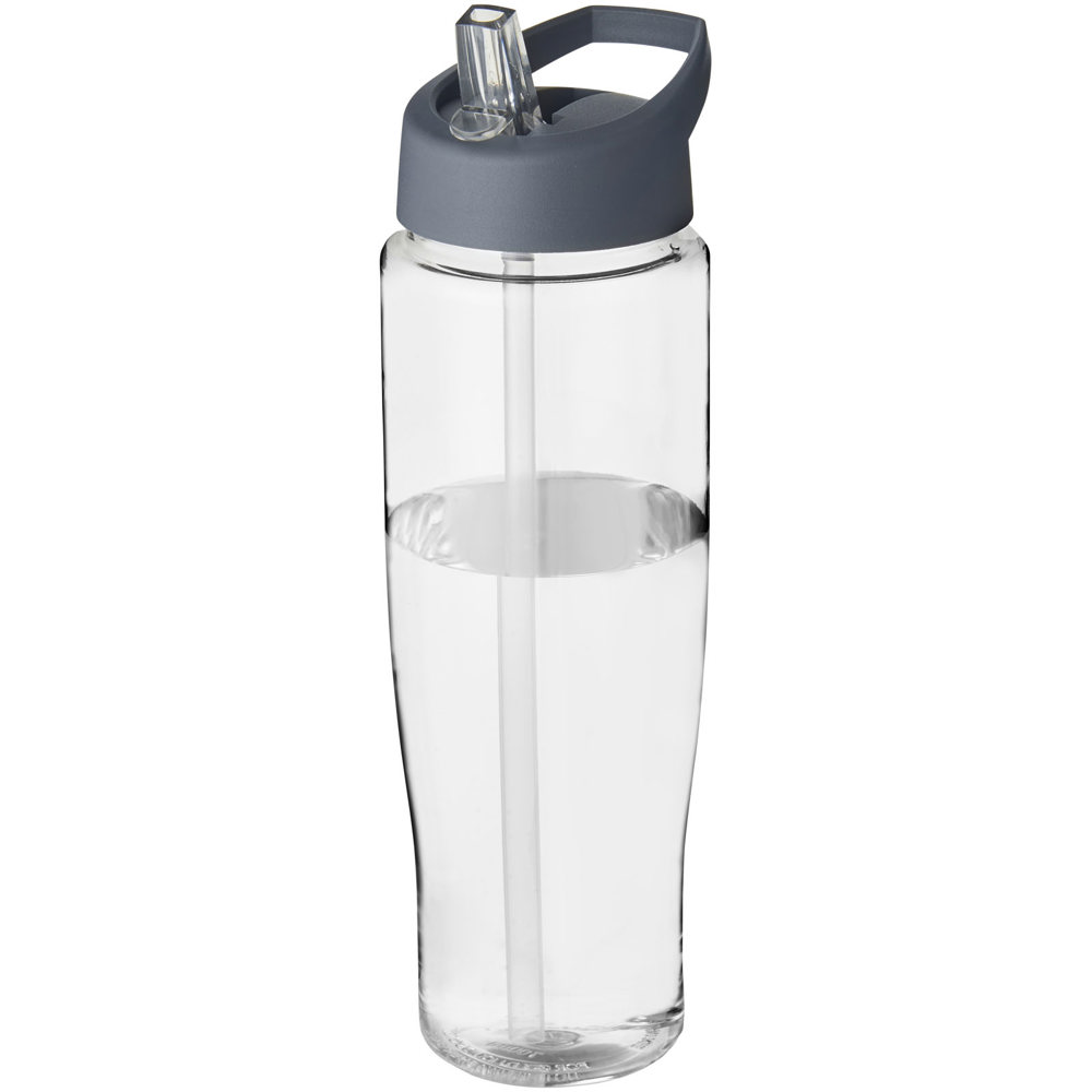 H2O Active® Tempo 700 ml sportfles met fliptuitdeksel - kopen of bedrukken - Transparent, Stormgrijs