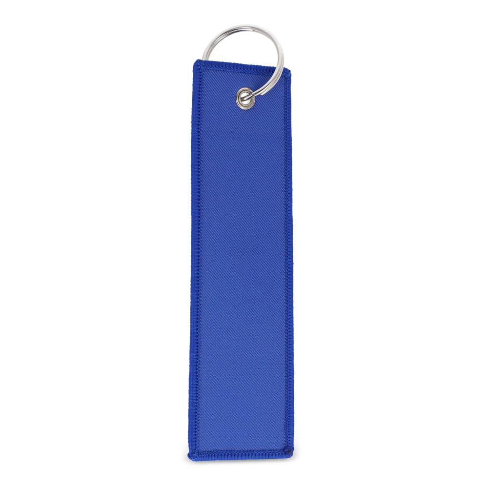Flight tag met sleutelhanger - bedrukt of onbedrukt verkrijgbaar - blauw