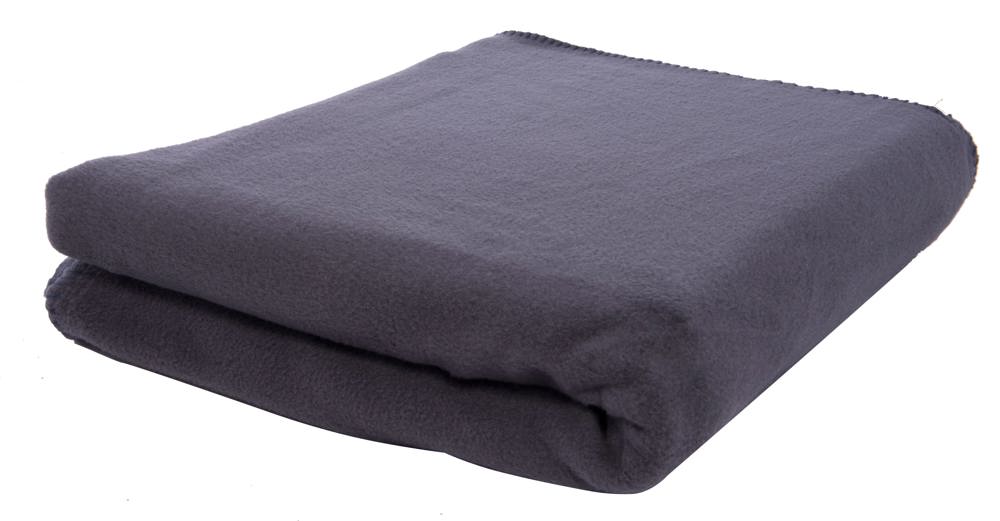 Fleeceplaid 150x120 cm, 250 gr/m² - met logo of onbedrukt bestellen - Donkergrijs (PMS Cool Gray 11c) / Donkergrijs