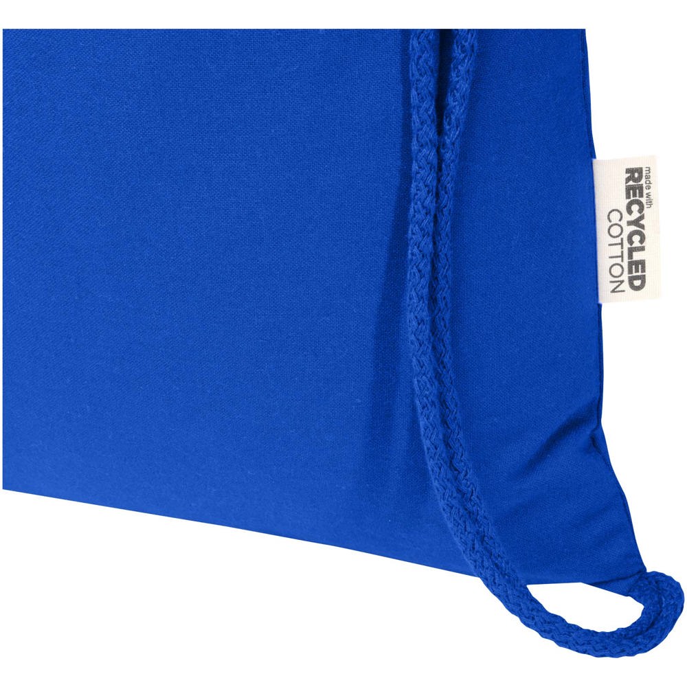Peru Blend 180 g/m² GRS gerecycleerde katoenen trekkoordtas 5L