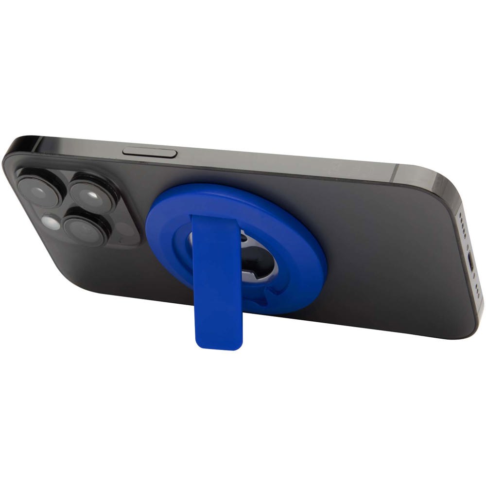 Ain magnetische telefoonstandaard van gerecycled plastic met flesopener - kopen of bedrukken - Koningsblauw