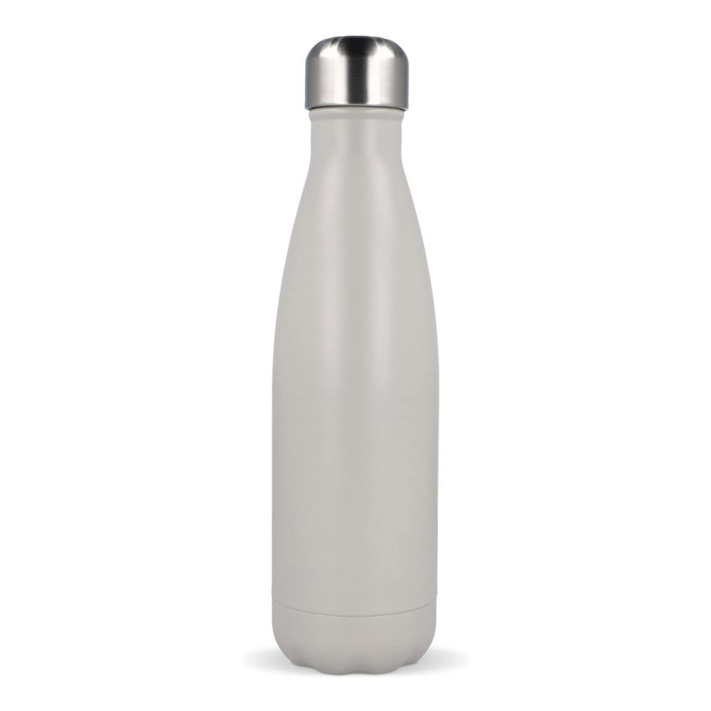 Sagaform Nils stalen fles gepoedercoat 500 ml - met logo of onbedrukt bestellen - Beige