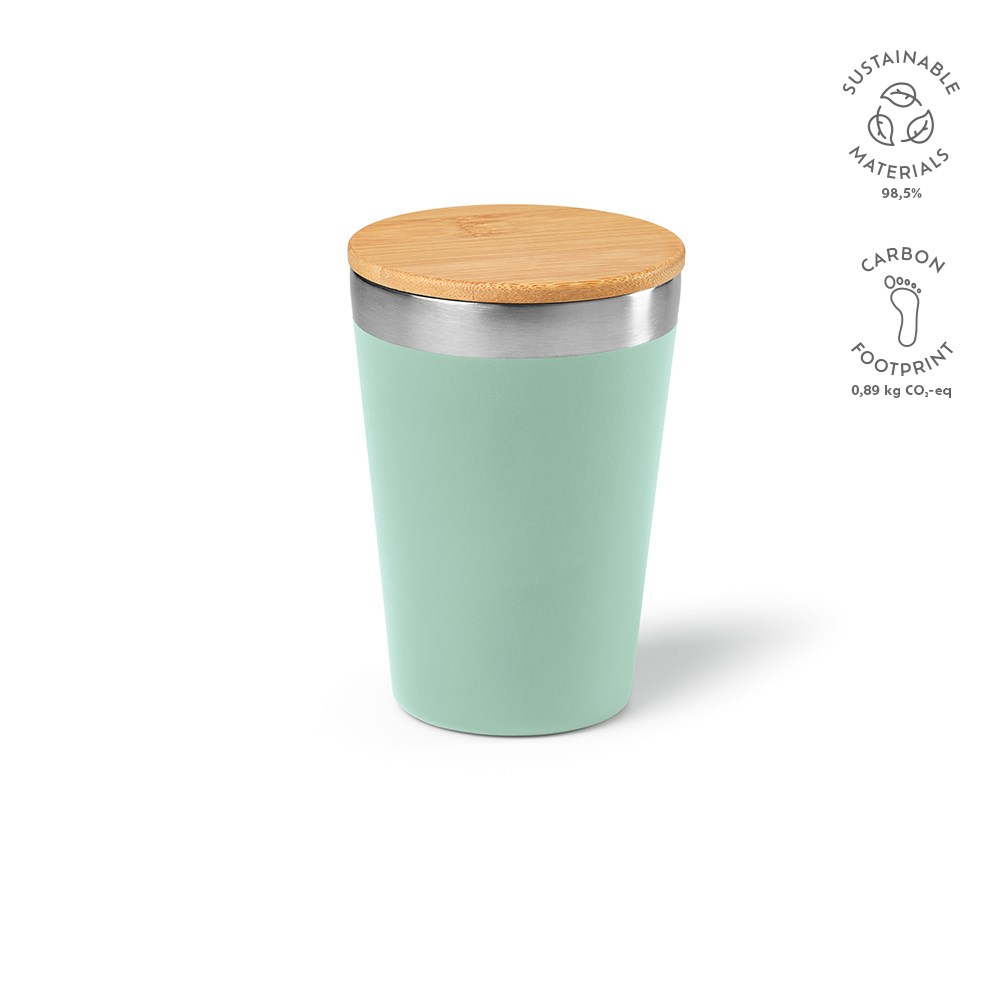 Don Reisbeker gerecycled roestvrij staal 390 ml - kopen of bedrukken - Pastel groen