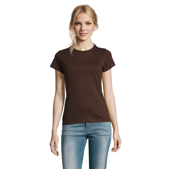 IMPERIAL WOMEN - IMPERIAL DAMES T-Shirt 190g - voor bedrijven en relatiegeschenken - Chocolate