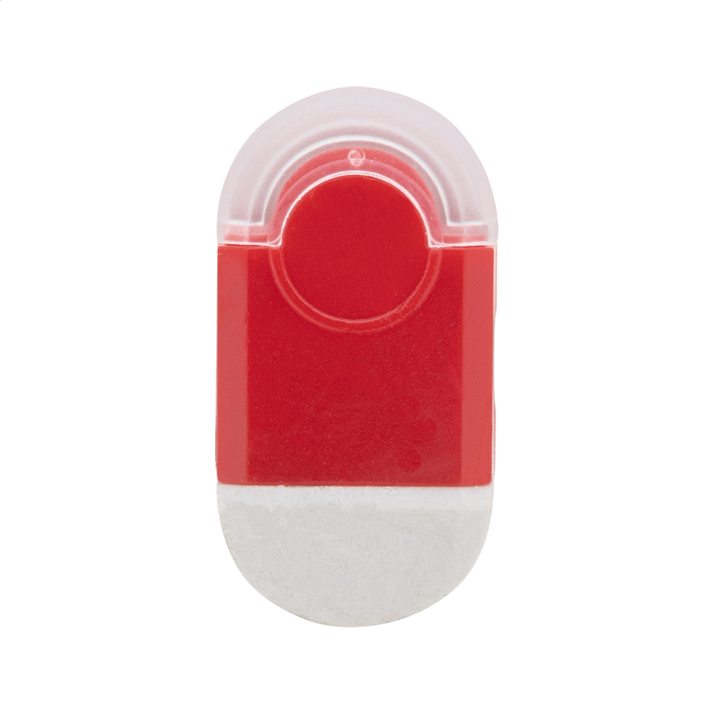 Pencix - puntenslijper/gum - voor bedrijven en relatiegeschenken - Rood/Wit