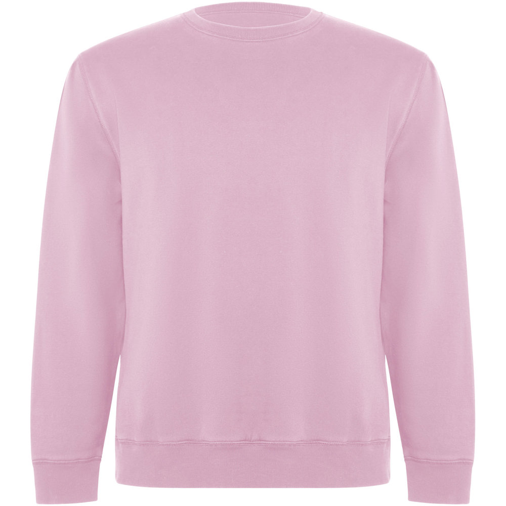 Batian biologisch katoenen uniseks sweater met ronde hals - met logo of onbedrukt bestellen - Lichtroze