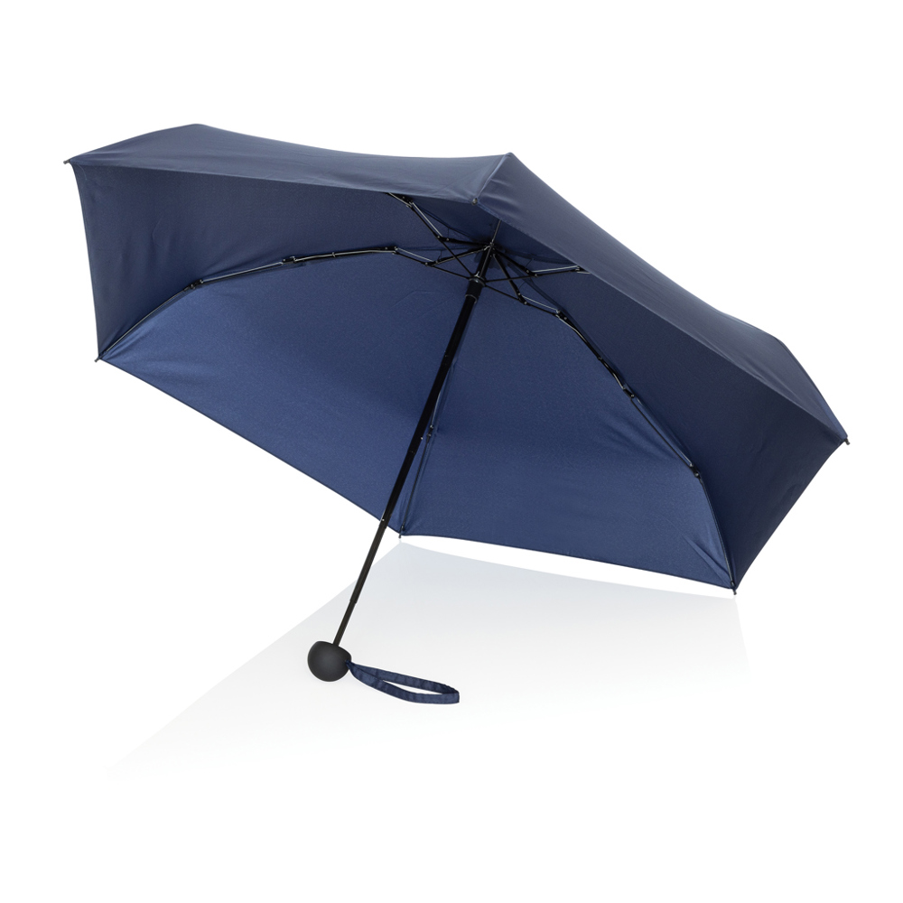 19.5" Aware™ RPET super mini manual 190T Pongee umbrella - bedrukt of onbedrukt verkrijgbaar - donkerblauw (± PMS 4280C)