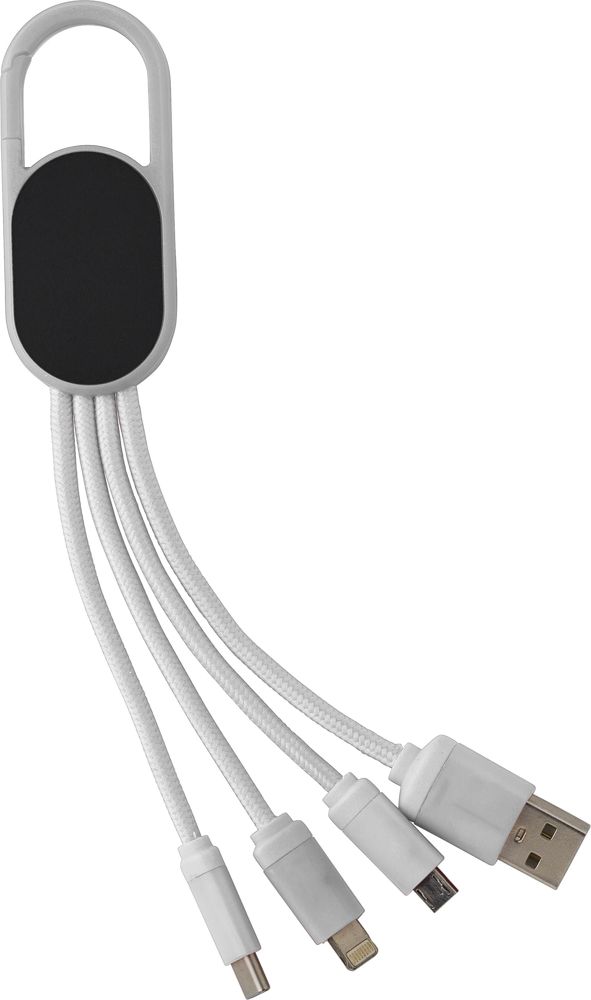 4-in-1 Laadkabel Idris - kopen of bedrukken - Wit