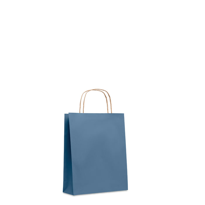 PAPER TONE S - Kleine papieren geschenktas - kopen of bedrukken - Blauw