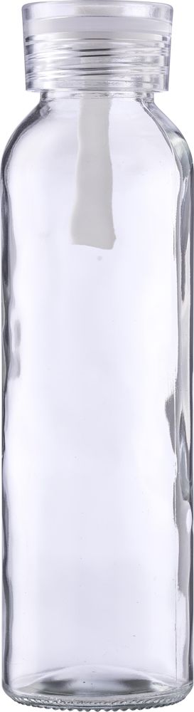 Glazen drinkfles (500 ml) Anouk - bedrukt of onbedrukt verkrijgbaar - Wit