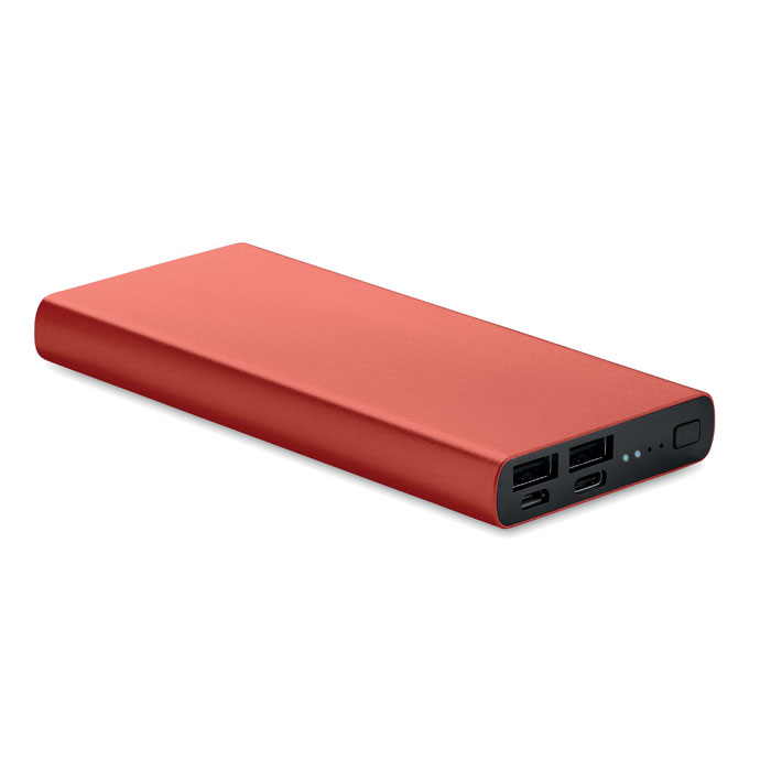 POWERFLAT 10C - 10000 mAh powerbank - voor bedrijven en relatiegeschenken - bordeaux