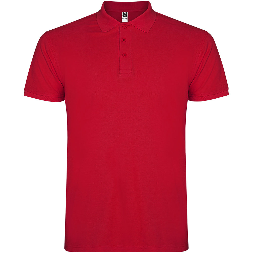 Star herenpolo met korte mouwen - voor bedrijven en relatiegeschenken - rood